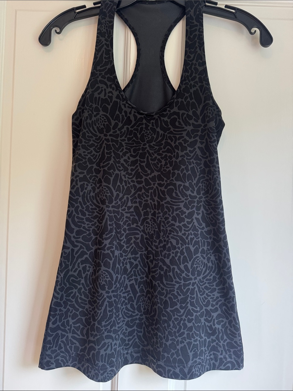 lululemon athletica Black Floral-Pattern Racerback Tank